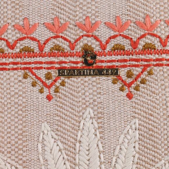 Spartina 449 Embroidered Large Fiesta Tote Bag - Callawassie Palmetto - NWT - Picture 7 of 10